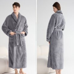 Autumn And Winter Thick Night-robe Couple Style