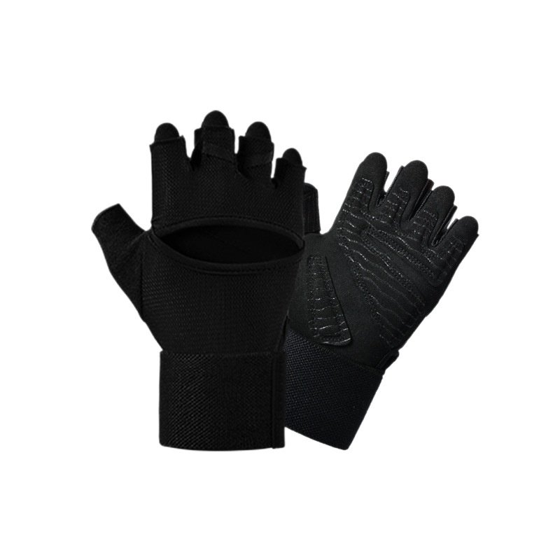 Gym Gloves With Built-in Wrist Straps For Pull-up Bars - Image 3