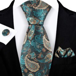 Jacquard-embroidered Cashew Flower Tie - 8YT25