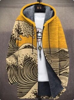 Men's Winter Printed Plush Lining  Thick And Windproof - Style 4, 3XL