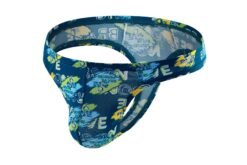 Men's Nylon Breathable Printed Shorts - Ocean Green, L