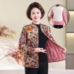 Womens Lightweight Padded Insulated Cotton Coat - 507 Long Sleeve 8, 6XL