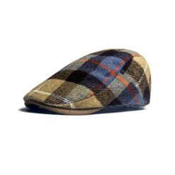 Mens Retro Wool Warm Beret - Khaki, Adjustable