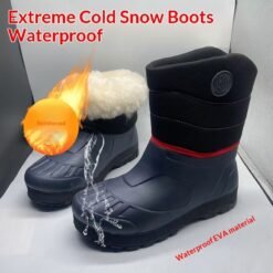 Outdoor Wool Snow Boots For Cold Weather Insulated Work Boots - Footed, 46