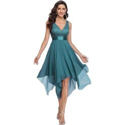 Women's Lace Chiffon Cocktail Ball Gown - Style2, US Size 20 PLUS