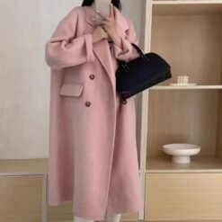 Double-faced Wool Coat Long Style Extended Length