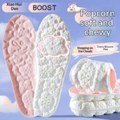 Ultra-soft Latex Pain-relief Insoles For Women - Cherry Blossom Powder, 45 to 46