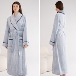 Thick Night-robe Flannel Couple Models