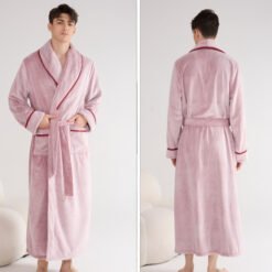 Thick Night-robe Flannel Couple Models