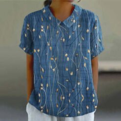 Alternative view of Womens 3D-printed T-shirt Polo Top