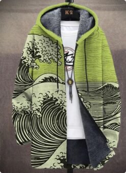 Men's Winter Printed Plush Lining  Thick And Windproof - Style 7, 4XL