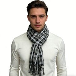 Alternative view of 2pcs Grey Leopard Printed Square Scarf , Minimalist Head Scarf ,Luxe Look For Evening Wear,Scarf,vacation,daily Life,evening Party,Office Appropriate Subtlety For Women Men