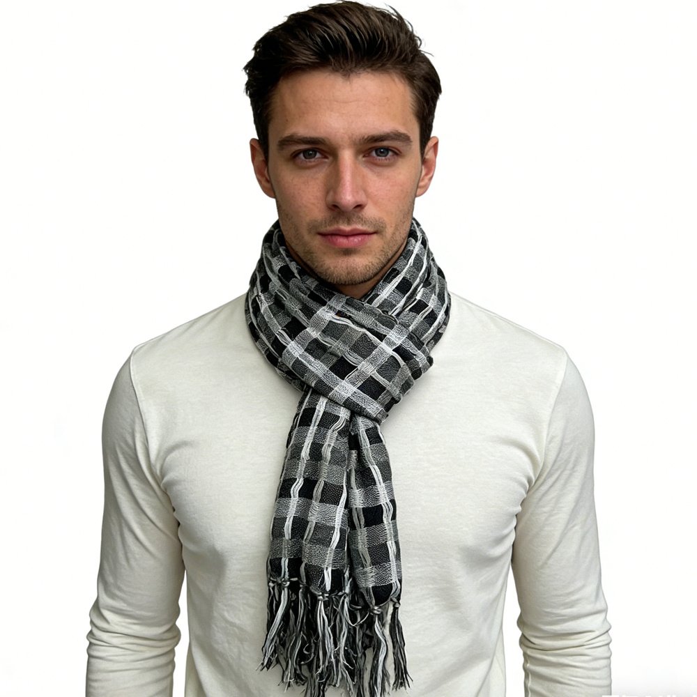 2pcs Grey Leopard Printed Square Scarf , Minimalist Head Scarf ,Luxe Look For Evening Wear,Scarf,vacation,daily Life,evening Party,Office Appropriate Subtlety For Women Men - Image 2