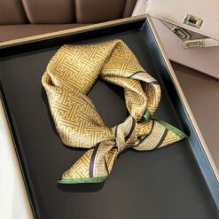 Beige Silk Square Scarf For Womenversatile And Easy To Style