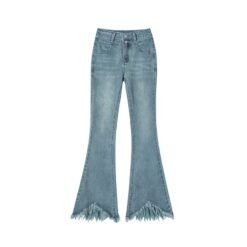 Retro Fleece Lined High Waisted Flare Pants