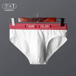 Low-rise Sexy Breathable Mens Shorts For Young Men - White, M