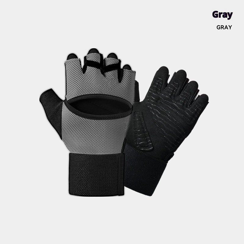 Gym Gloves With Built-in Wrist Straps For Pull-up Bars - Image 4