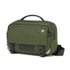 Men's Crossbody Bag Single Shoulder Waterproof Large Capacity Portable For Outing - Green