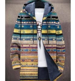 Men's Winter Printed Plush Lining  Thick And Windproof - Style 3, 2XL