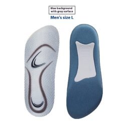 34 Arch Support Plug-in Flat Foot Orthopedic Insole - Blue Background Gray