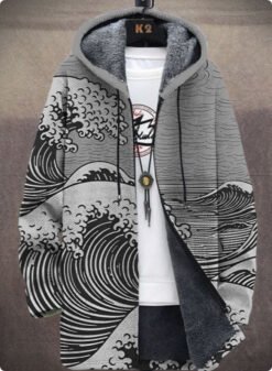 Men's Winter Printed Plush Lining Thick And Windproof - Style 6, 2XL