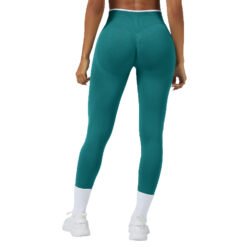 Seamless Knitted Tight High Waist Quick-drying Sports Yoga Pants - Green, S