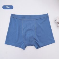 Breathable Washable Cotton Underwear For Mid- To Older-Aged Adults With Mild Incontinence - Men's Blue, XL