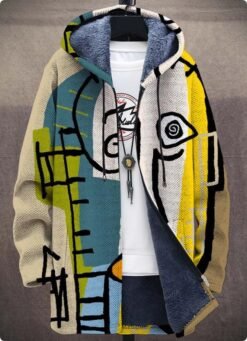 Men's Winter Printed Plush Lining  Thick And Windproof - Style 8, 3XL