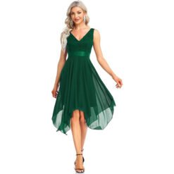 Women's Lace Chiffon Cocktail Ball Gown - Style4, US Size 24 PLUS