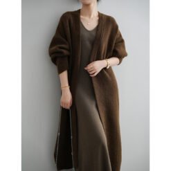 Alternative view of Womens Casual Long-sleeve Solid-color Sweater Cardigan