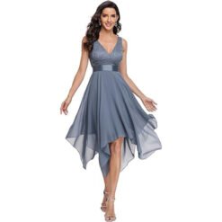 Women's Lace Chiffon Cocktail Ball Gown - Style5, US Size 18 PLUS