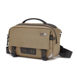 Men's Crossbody Bag Single Shoulder Waterproof Large Capacity Portable For Outing - Khaki