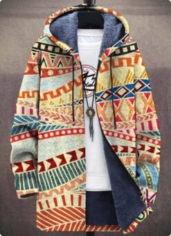 Men's Winter Printed Plush Lining  Thick And Windproof - Style 13, 4XL