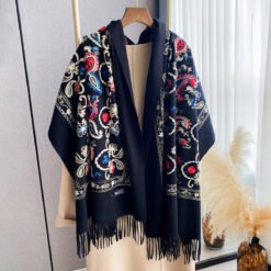 Stylish Minimalist Ethnic Inspired Thermal Scarf For Women