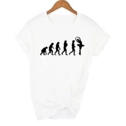 Womens Ballet Kid Crew Neck Plus-Size Short-Sleeve T-Shirt For Women - 8019731White, L