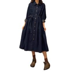 Alternative view of Fitted Figure-flattering Vintage-style Maxi Dress