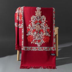 Ethnic-style Embroidered Knitted Shawl For Women