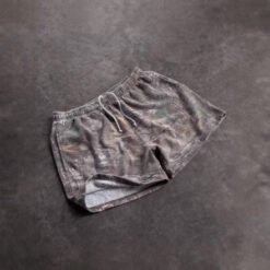 Harajuku Tree Branch Camo-Print Casual Shorts - Picture Color, XXL