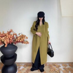 Alternative view of Long Double-sided Wool Coat In Korean Style