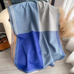 Korean-style Color-Block Fashion Faux Cashmere Scarf Womens Dual-Use Air-Conditioning Shawl