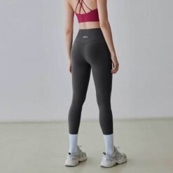 Women's Athletic High-waisted Tummy-control And Butt-lifting Base Leggings - Ink Gray, L