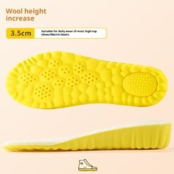 Cloud Winter Warm Height Increasing Insole Wool Fleece Lined - 3.5cm, 39to40