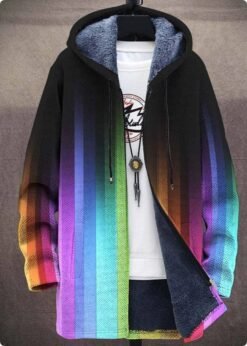 Men's Winter Printed Plush Lining  Thick And Windproof - Style 9, 4XL