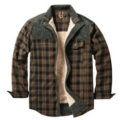 European-size Plaid Shirt Mens Outerwear - Light Green, S