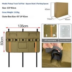 Soft Padding For Protecting Bicycles On A Pickup Truck Tailgate - Square style mud yellow