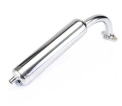 Alternative view of Motorcycle Chrome-Plated Muffler Two-Stroke Motorcycle Muffler Exhaust Pipe