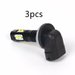Car LED Fog Light 10SMD High Power Car Light Black Shell - 3pcs