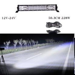 Light Bar 12V 24V Truck Middle Bar Light Super Bright Bright Light - 76 with cigarette lighter, Single pack