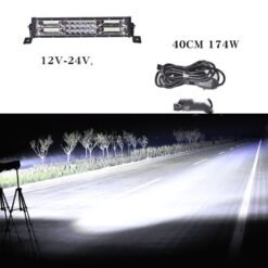 Light Bar 12V 24V Truck Middle Bar Light Super Bright Bright Light - 58 with cigarette lighter, Single pack