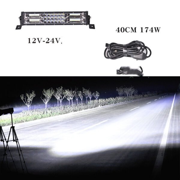 Light Bar 12V 24V Truck Middle Bar Light Super Bright Bright Light - 58 with cigarette lighter, Single pack